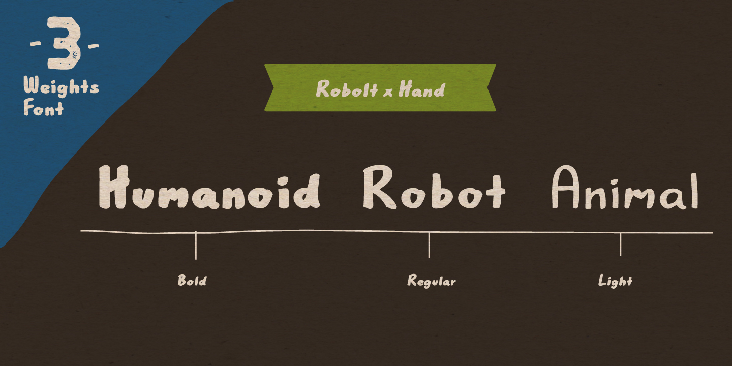 Robolt Battery Hand 200 v Font preview